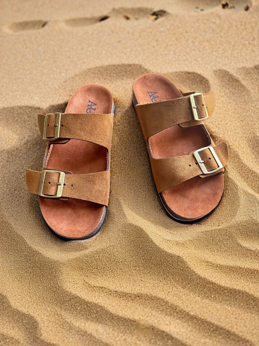 Aria basic Havana brown slipper
