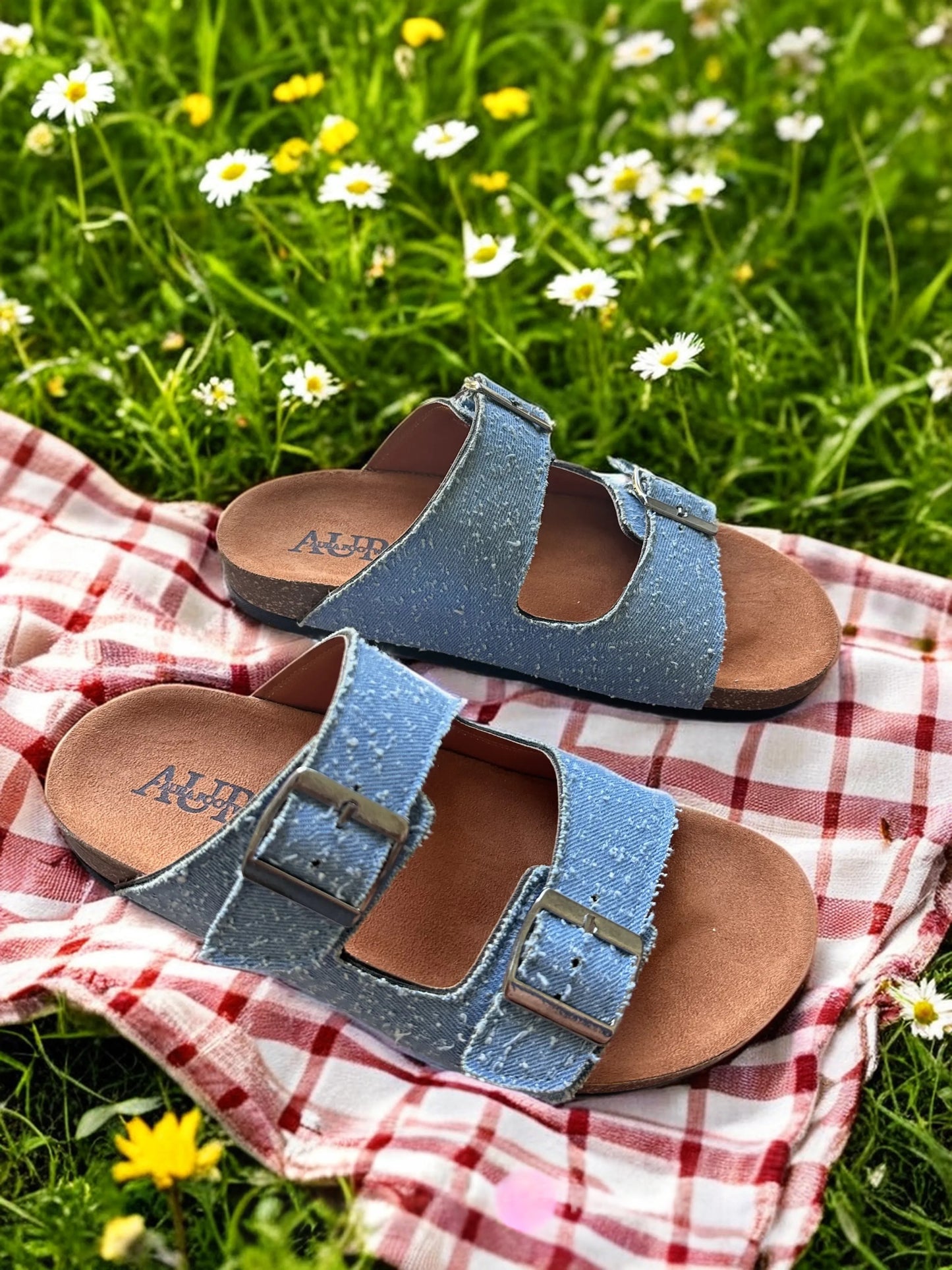 Aria basic Blue Jeans slipper