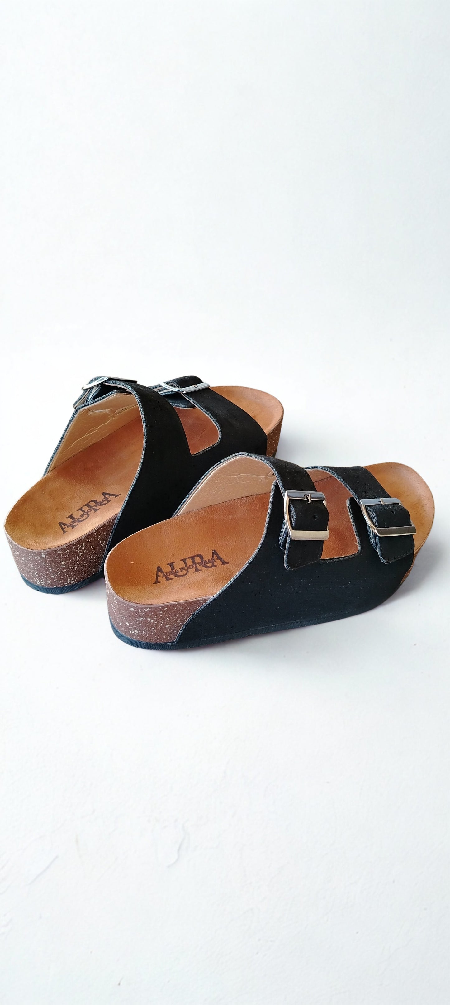 Aria high black slipper