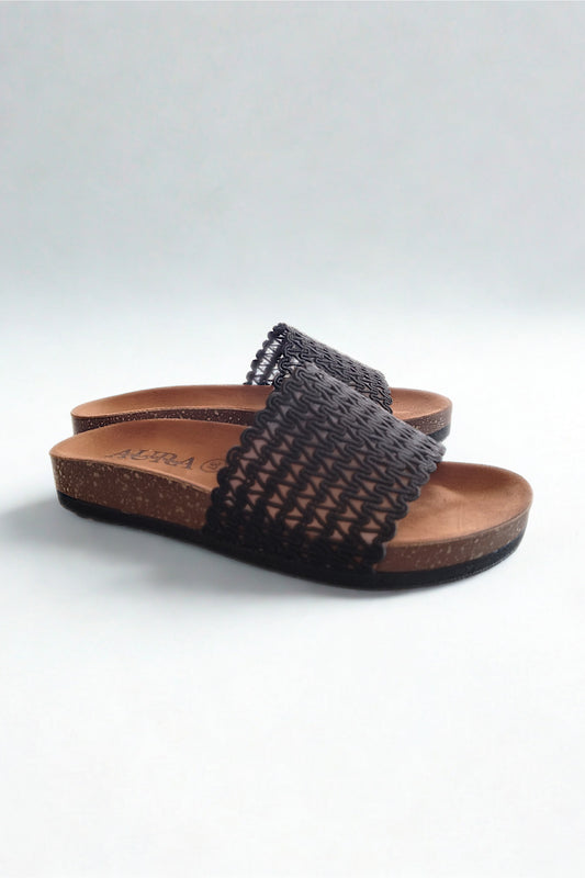 Aura slides black (4011)
