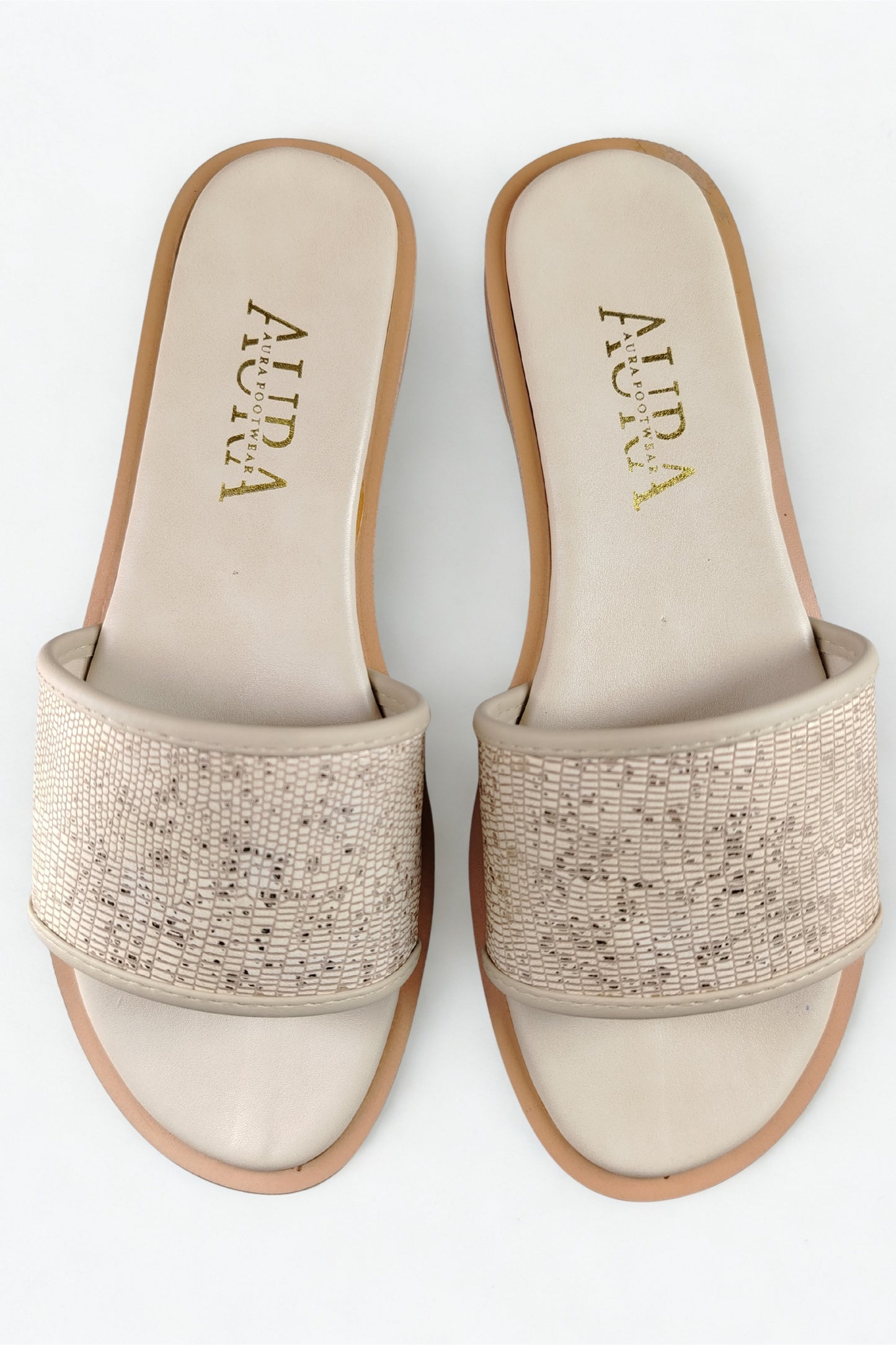 Aura slides beige (4010)