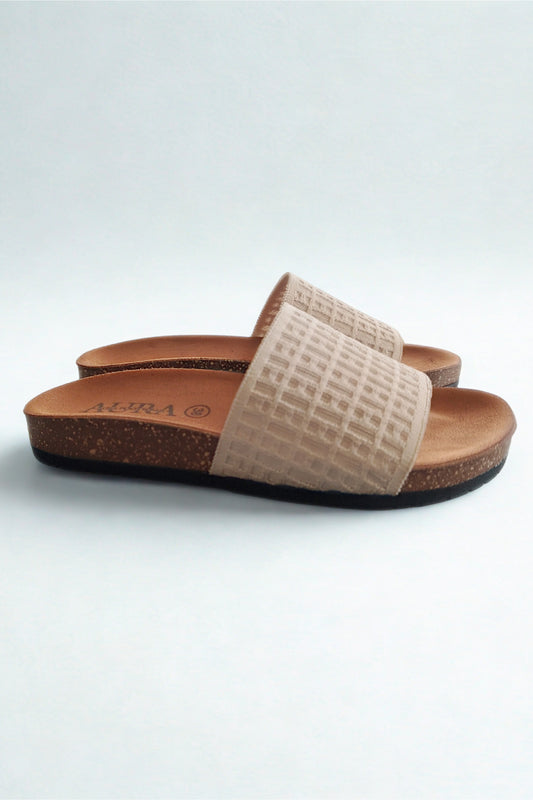 Aura slides beige (4012)