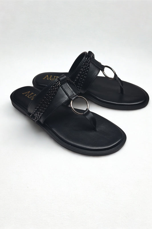 Black sandal (4004)