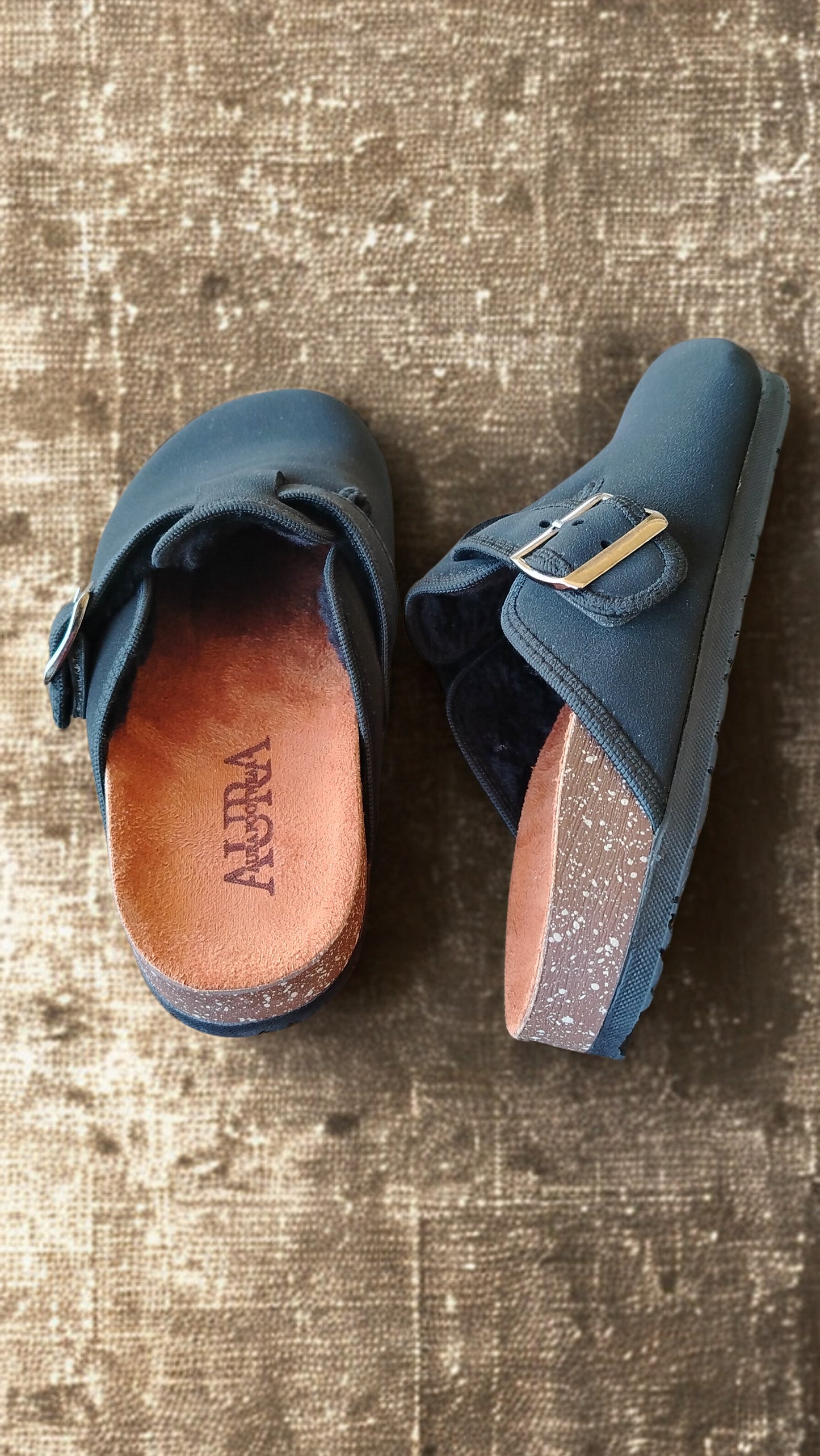 Seren clogs fur black