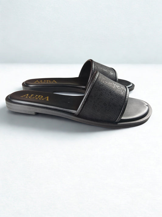 Aura slides black (4010)