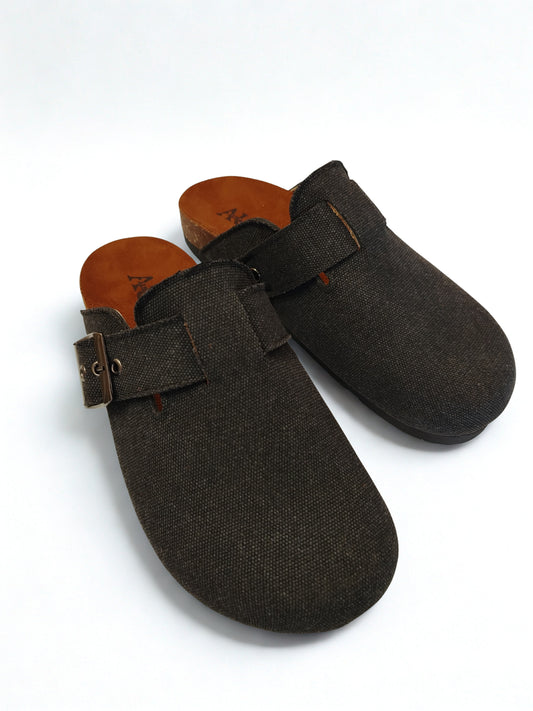 Seren Gray jeans clogs