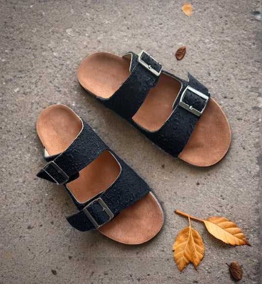 Aria basic Black Jeans slipper