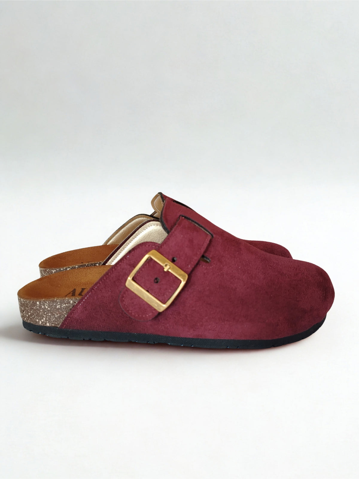 Seren burgundy clogs