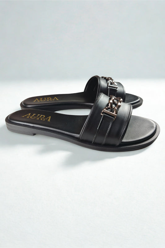Aura slides black (4007)