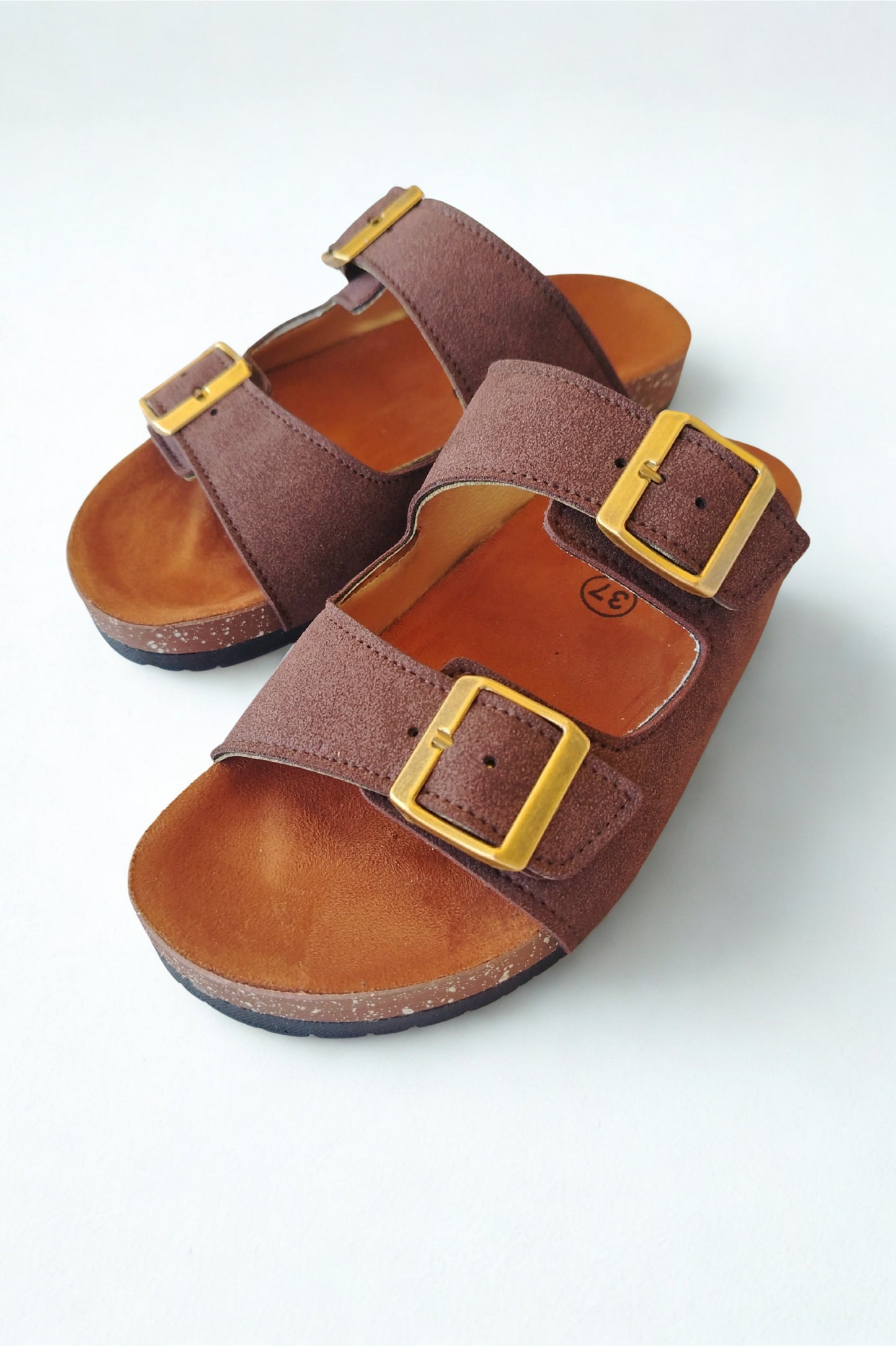 Aria chocolate brown slipper