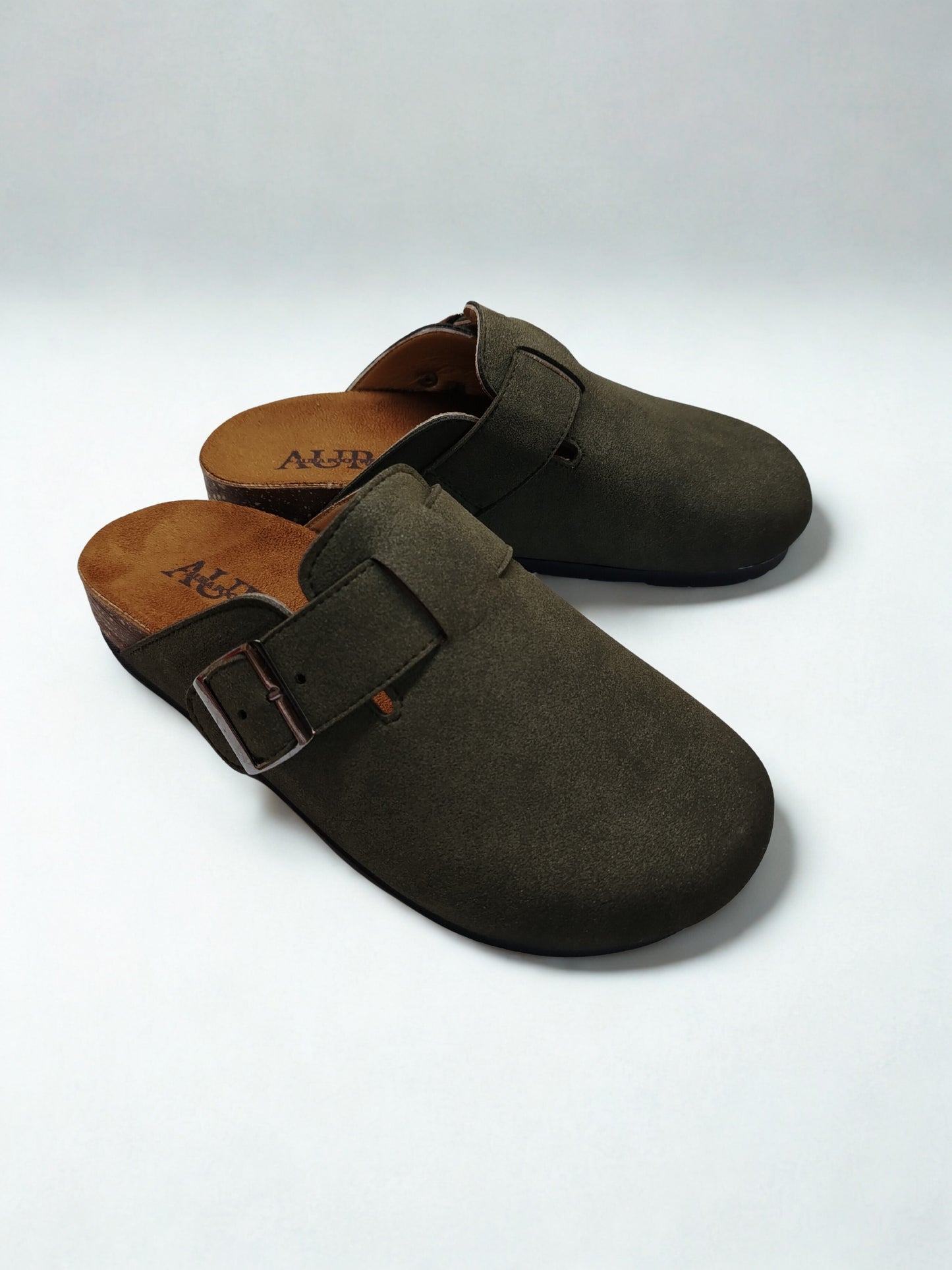 Seren Olive green clogs