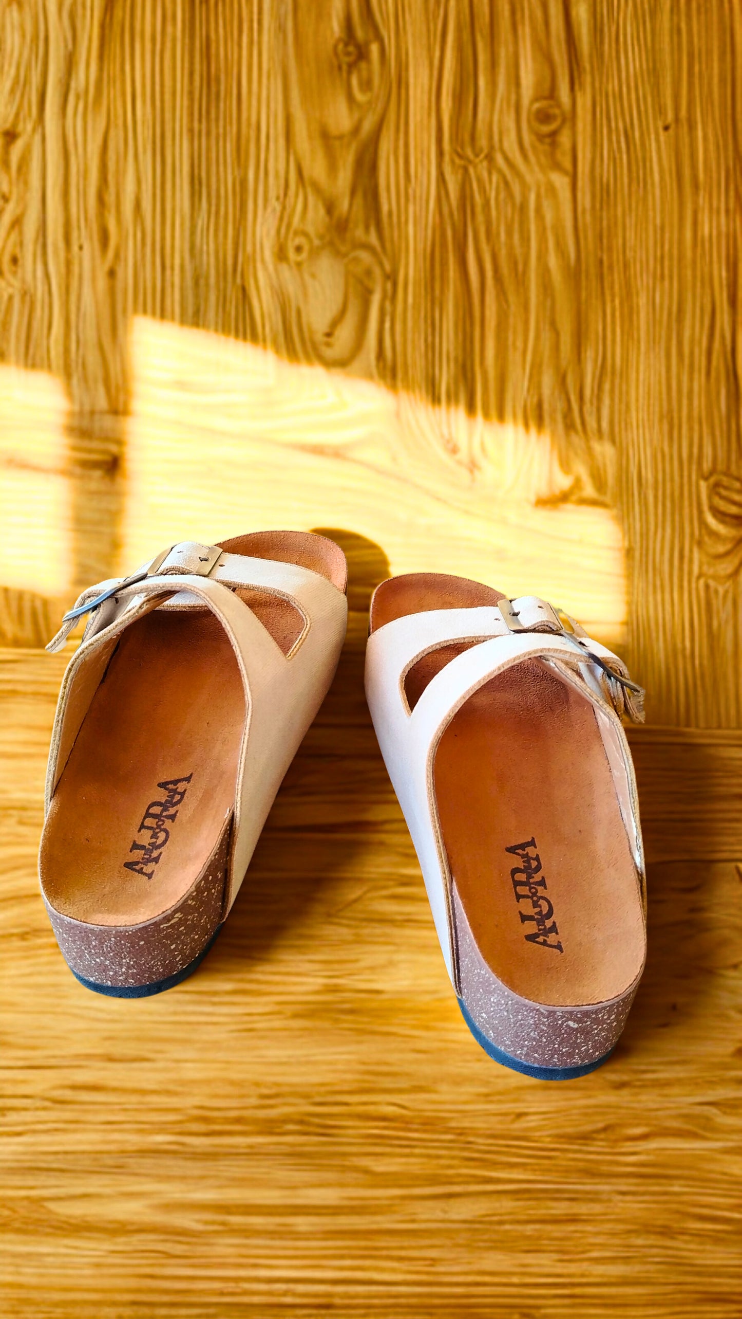 Aria high beige slipper