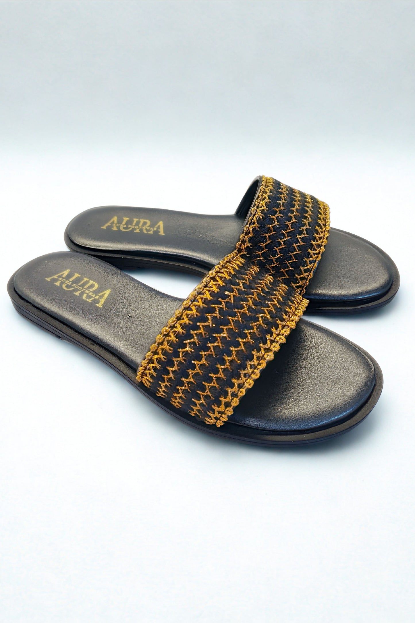 Aura slides gold waves(4006)
