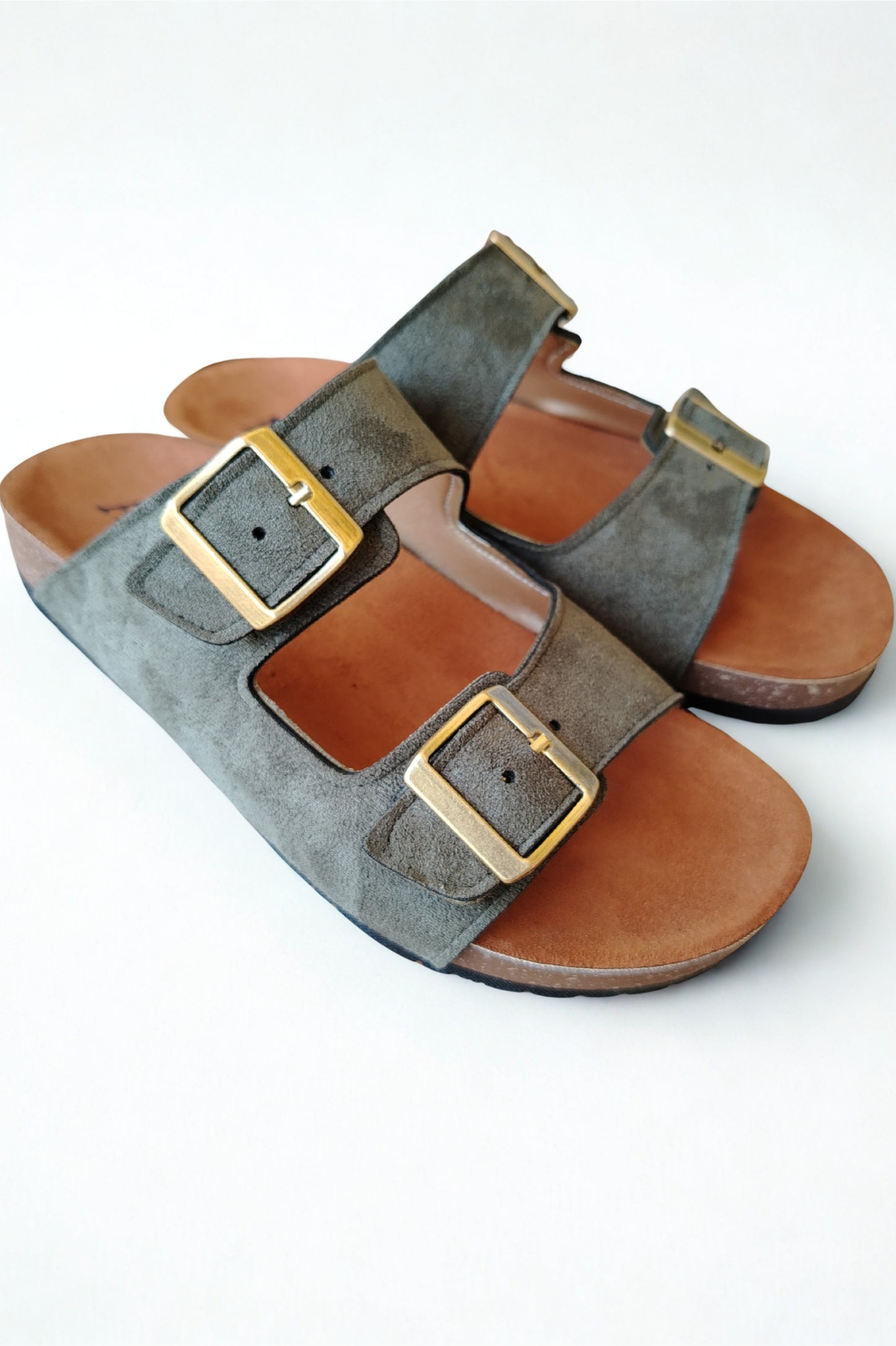 Aria Olive green slipper
