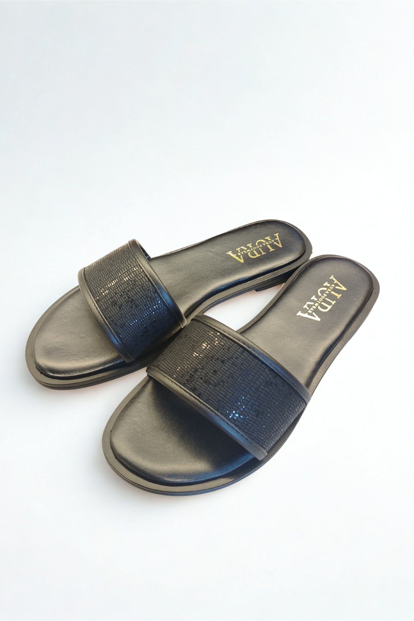 Aura slides black (4010)