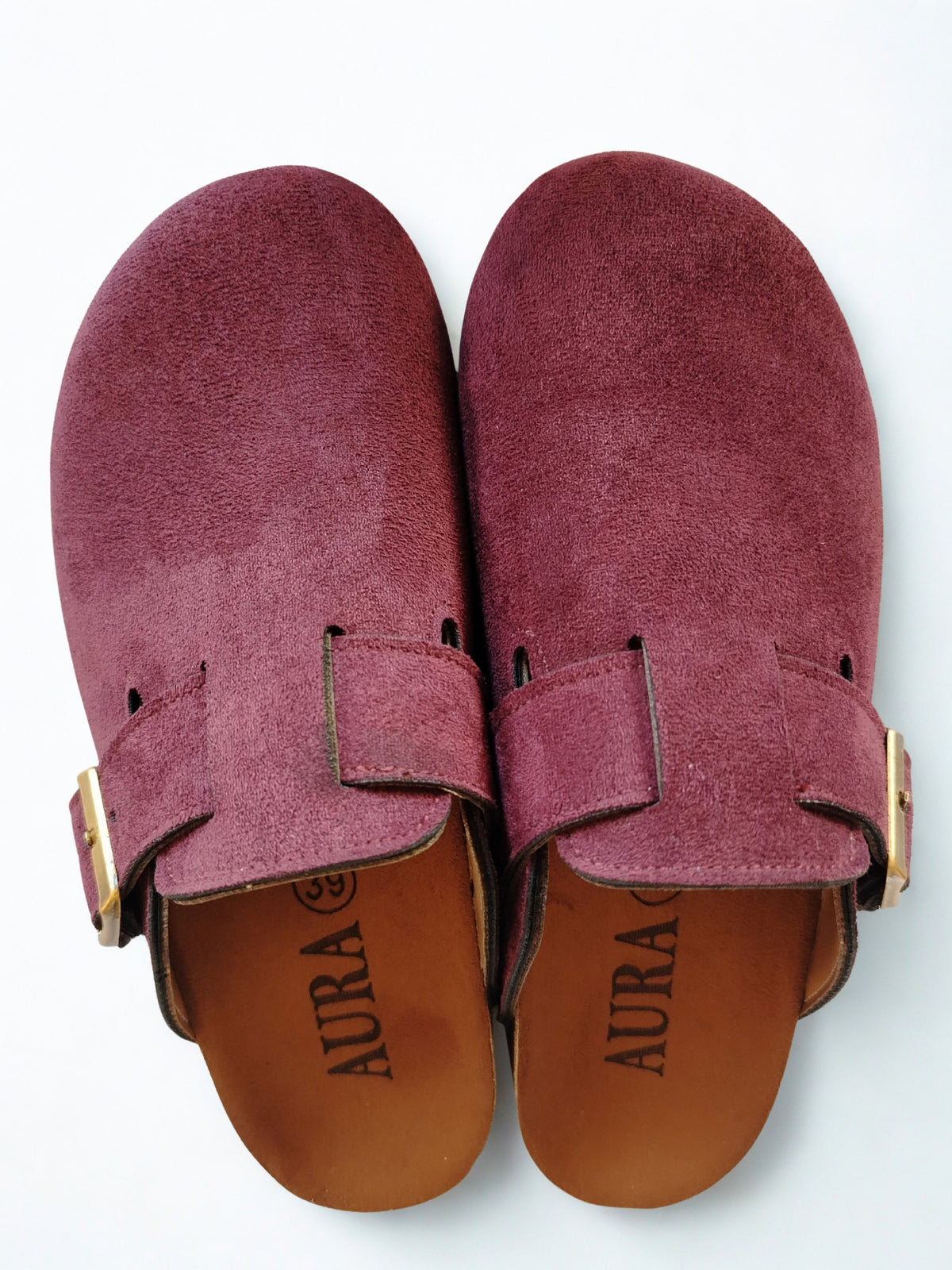 Seren burgundy clogs