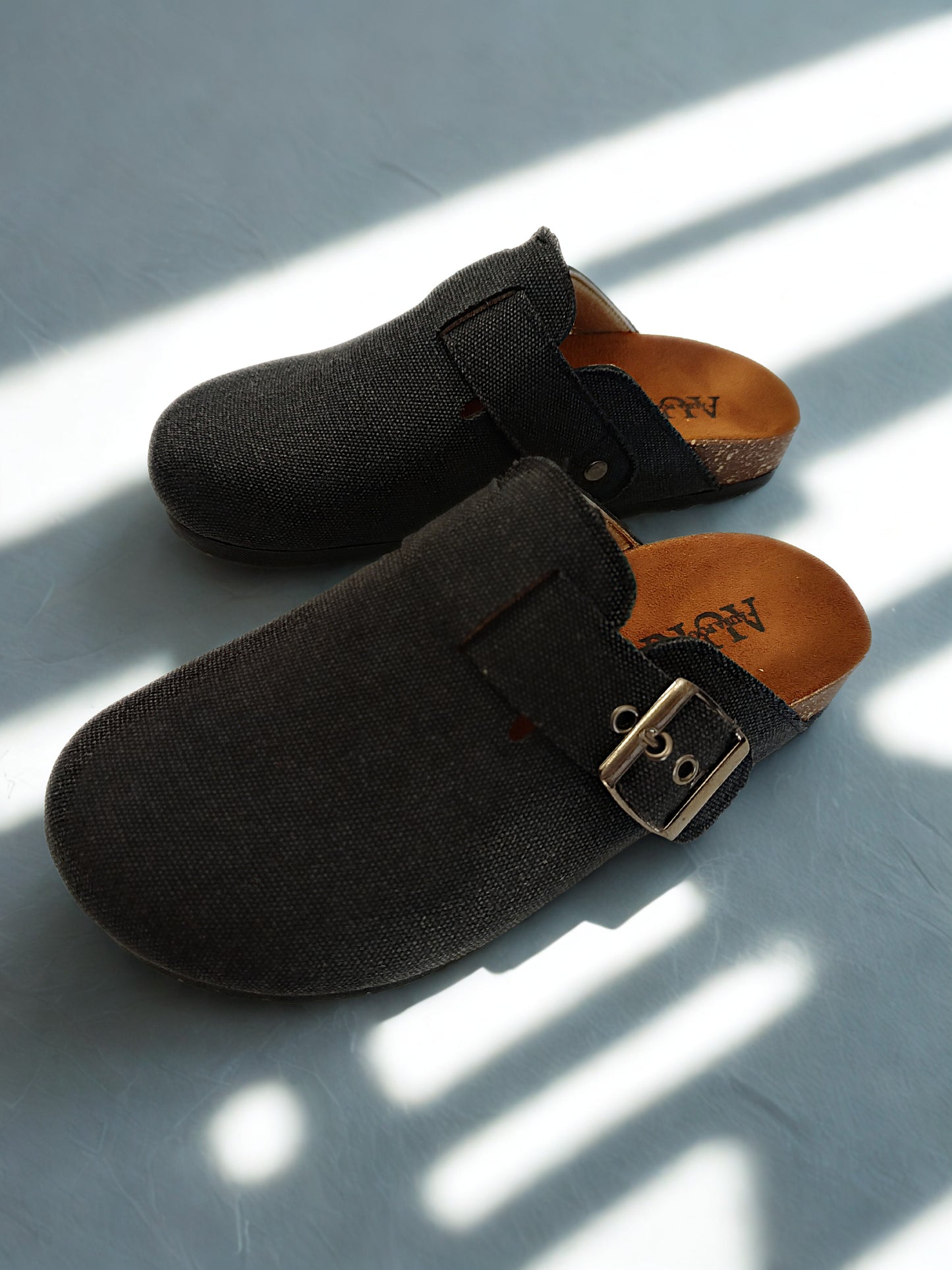 Seren Gray jeans clogs