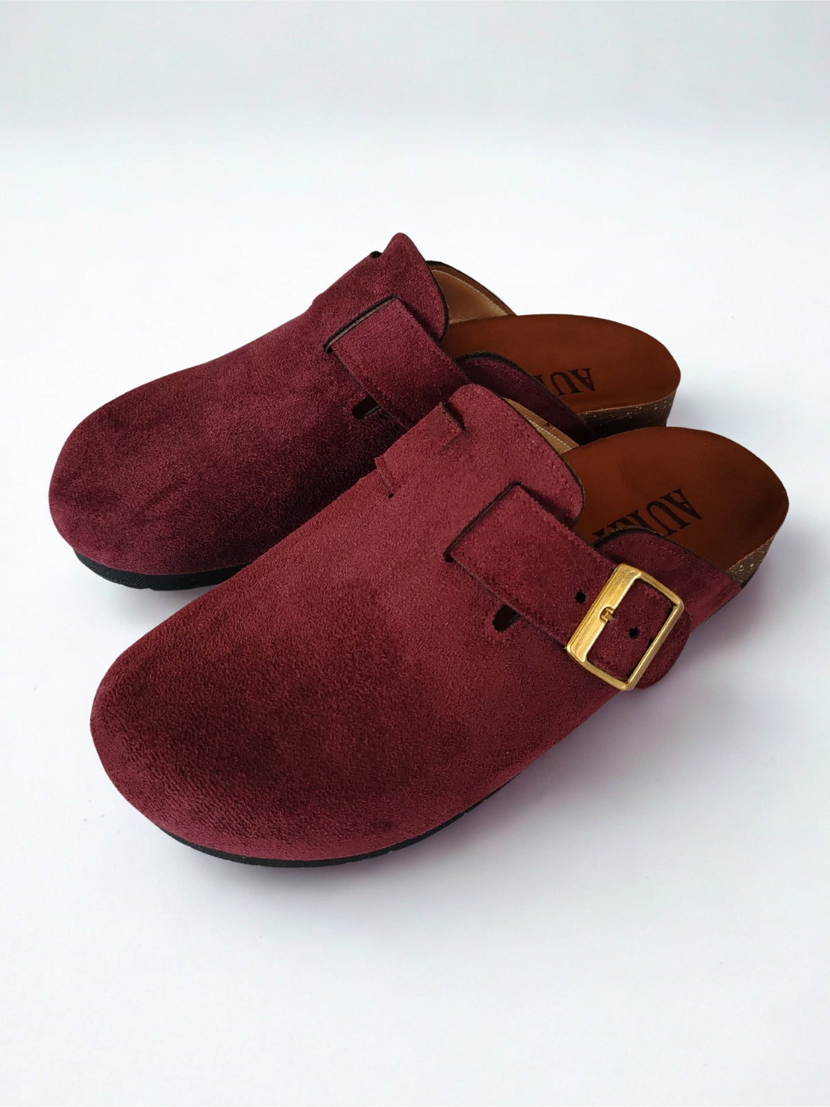 Seren burgundy clogs