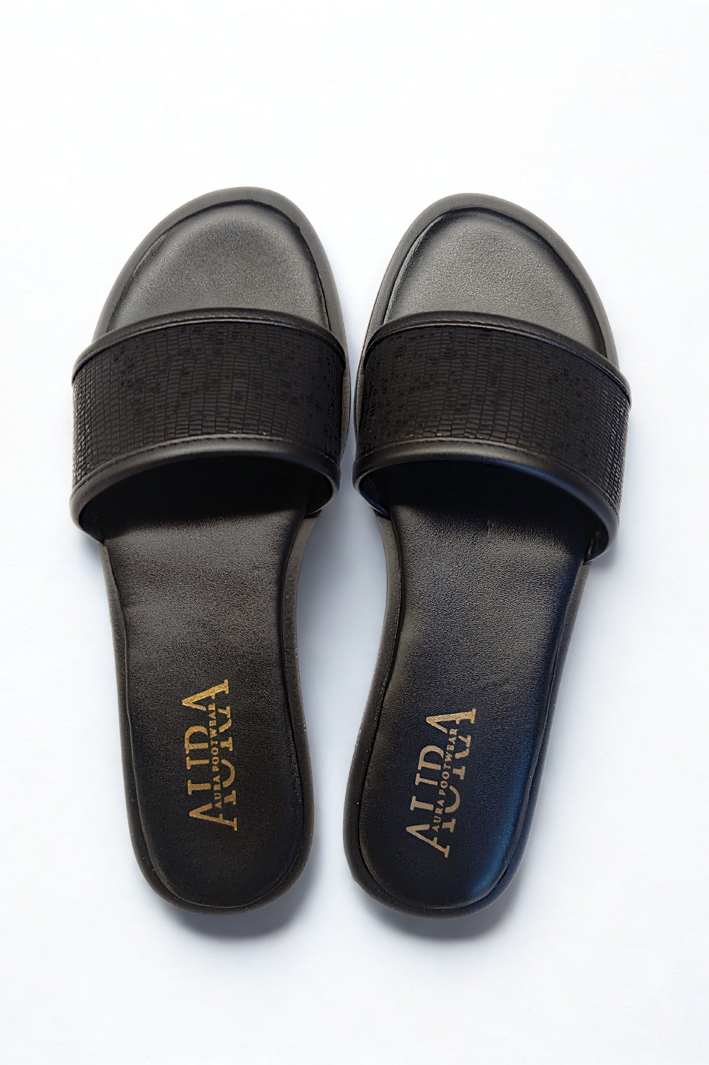 Aura slides black (4010)