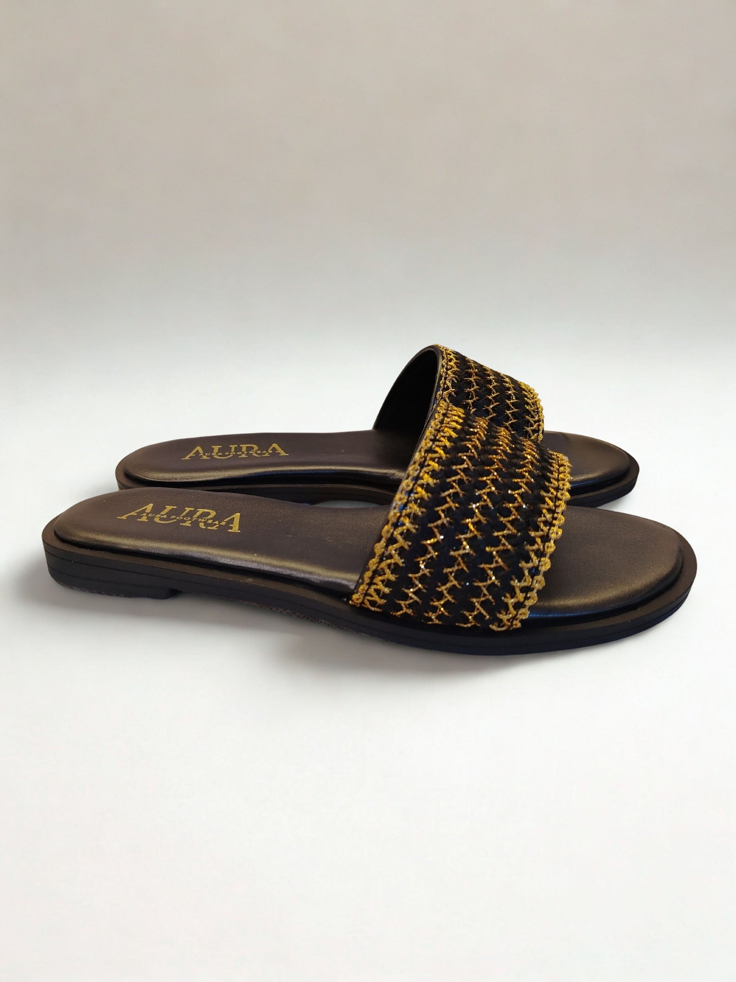 Aura slides gold waves(4006)