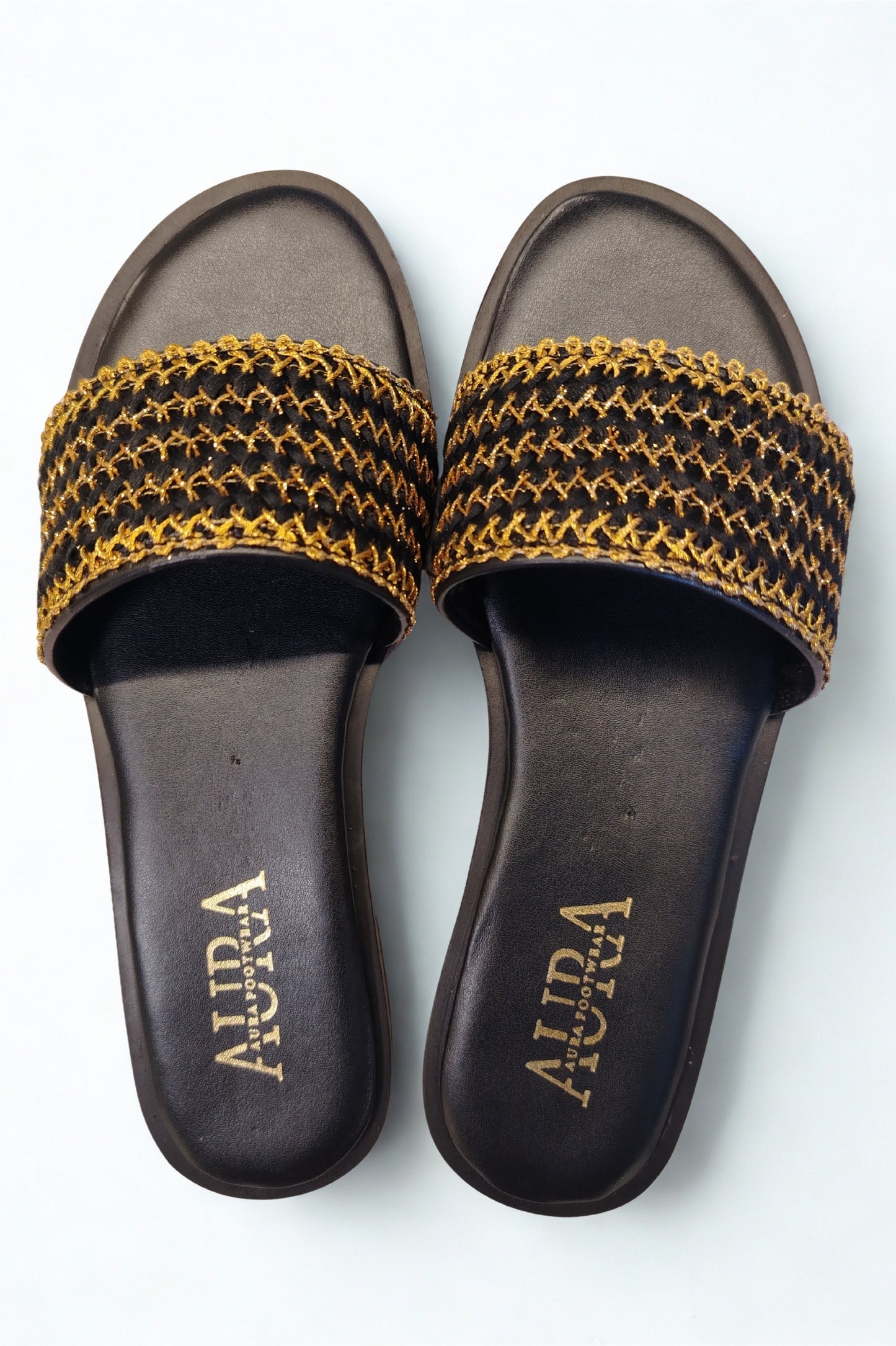 Aura slides gold waves(4006)