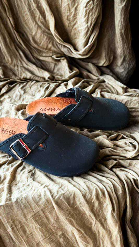 Seren clogs fur black