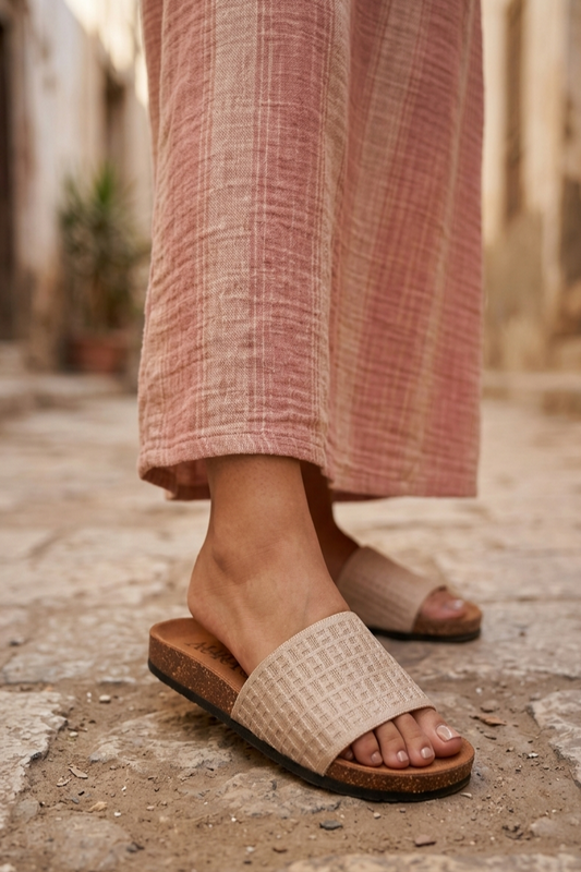 Aura slides beige (4012)