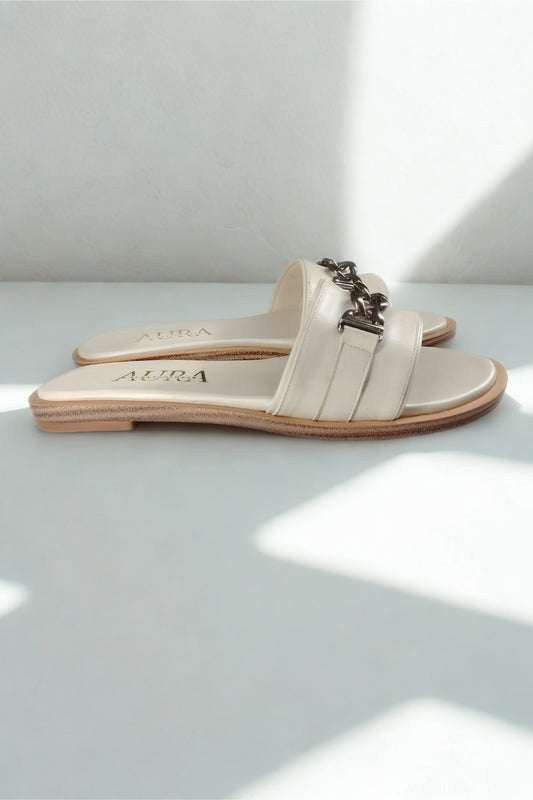 Aura slides beige (4007)