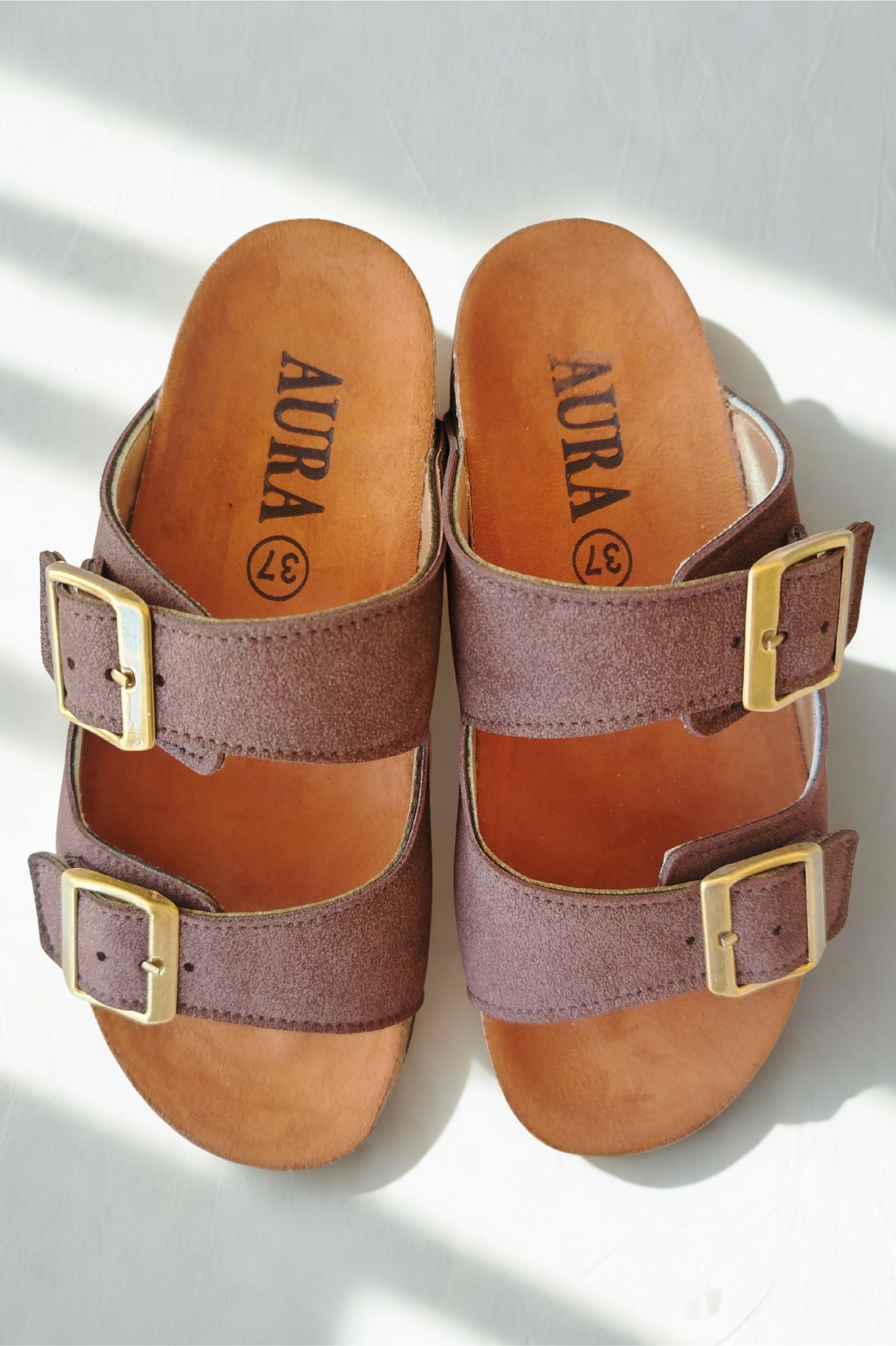 Aria chocolate brown slipper