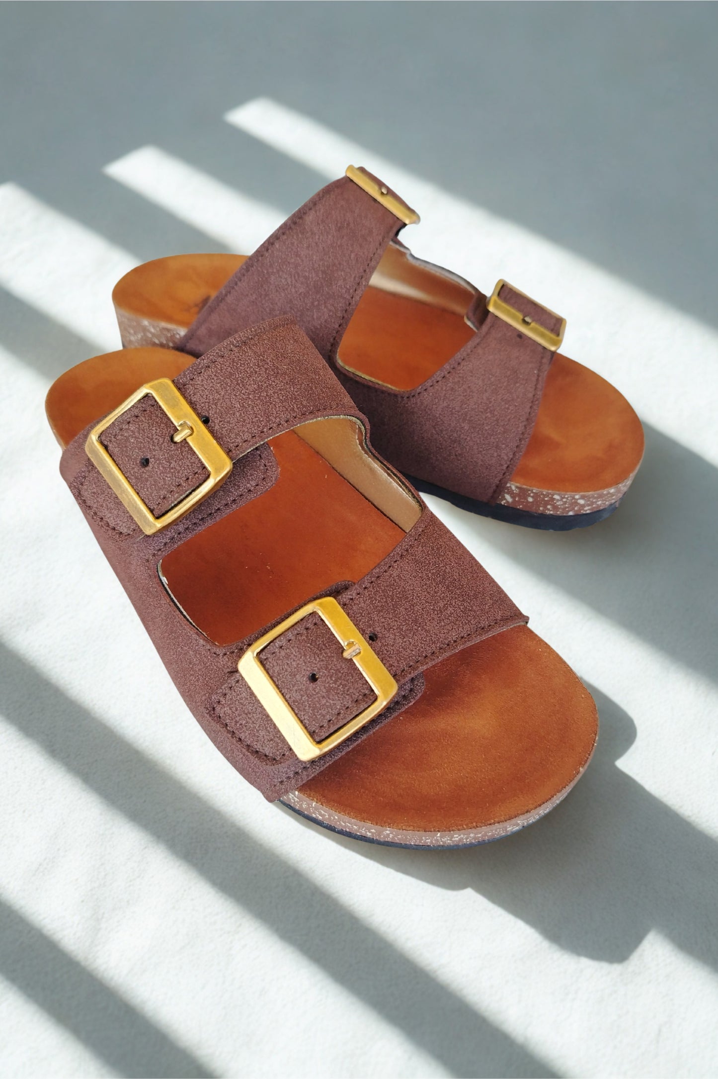 Aria chocolate brown slipper