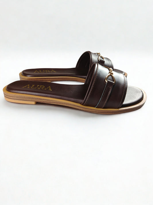 Aura slides brown (4007)