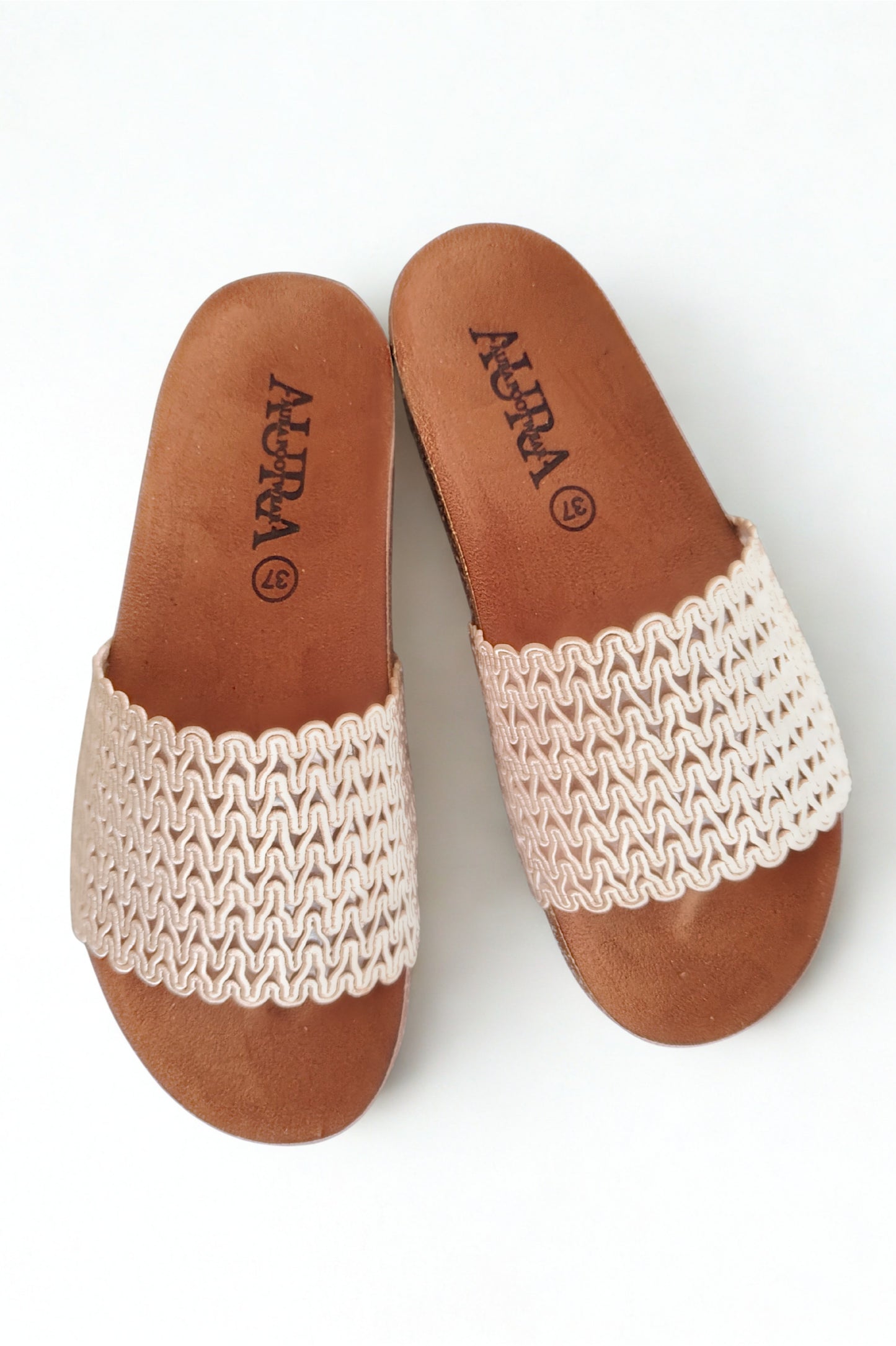 Aura slides beige (4011)