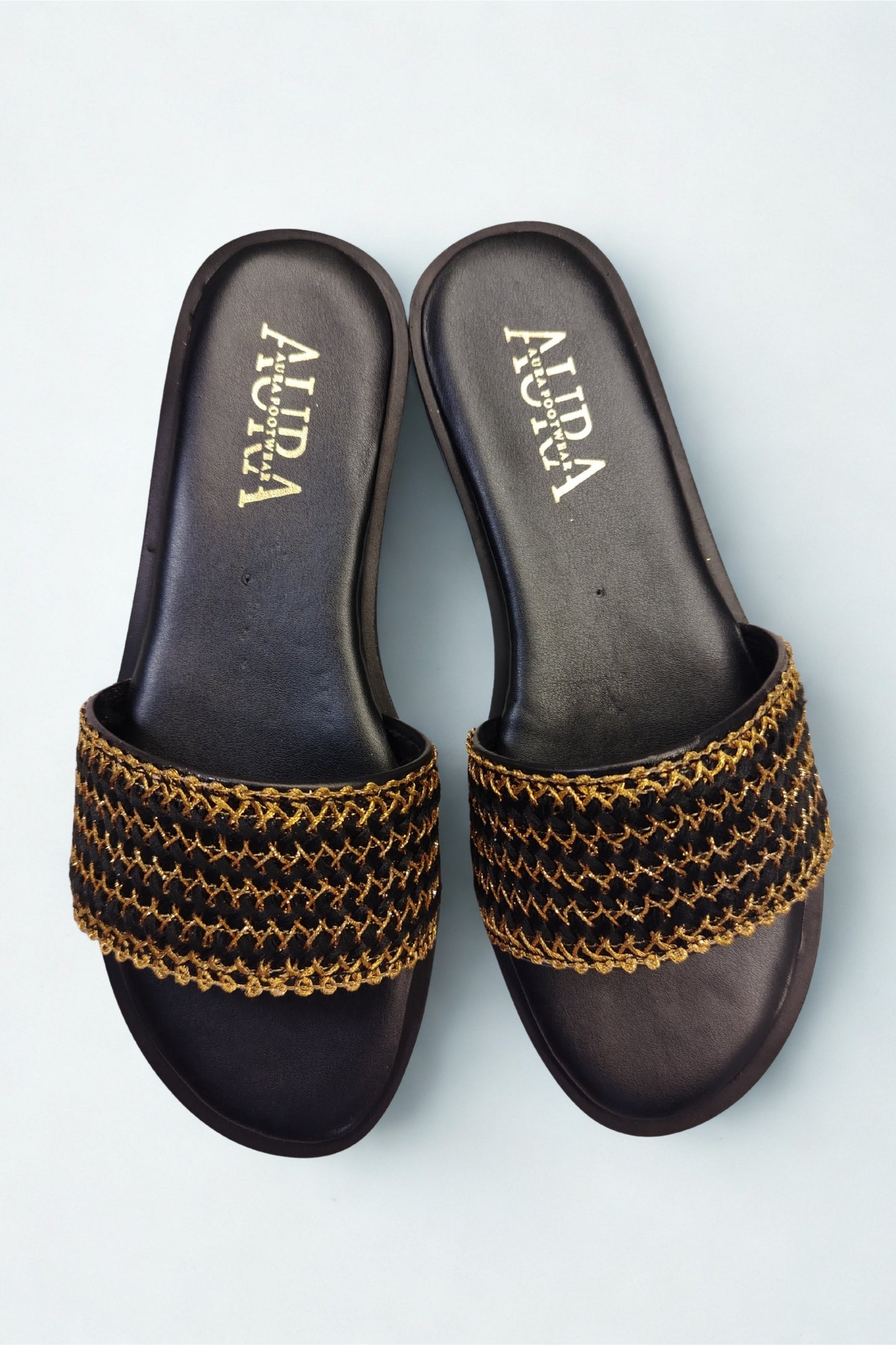 Aura slides gold waves(4006)