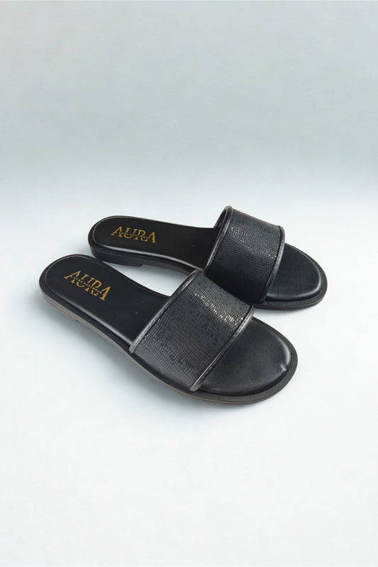 Aura slides black (4010)