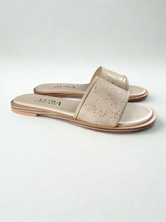 Aura slides beige (4010)