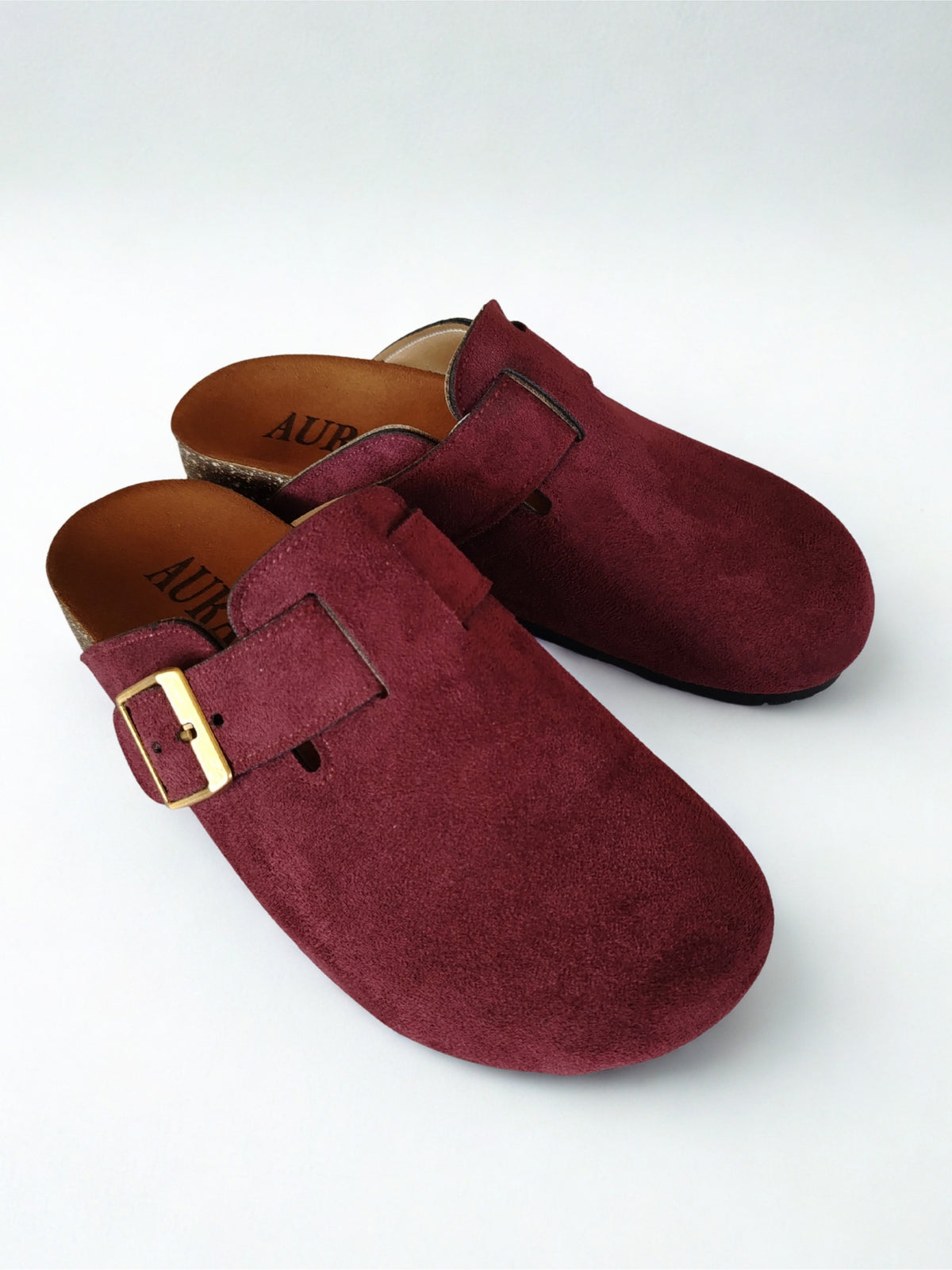Seren burgundy clogs