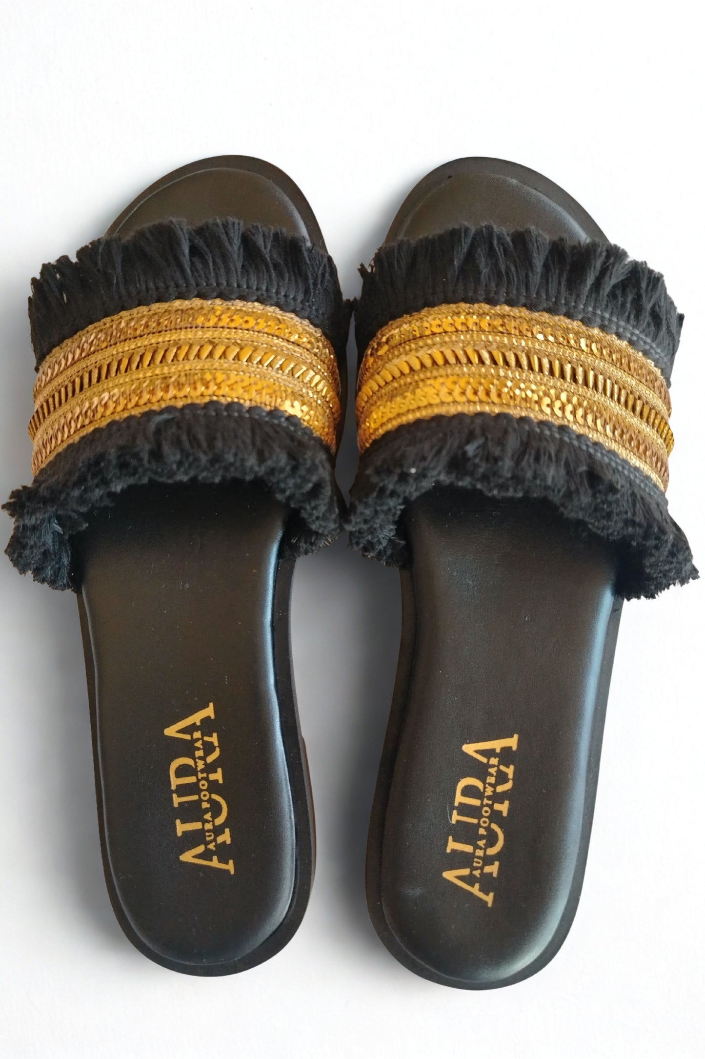 Aura slides black (4006)