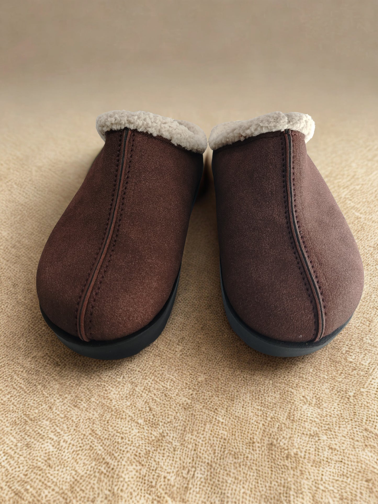 Terra fur brown clogs