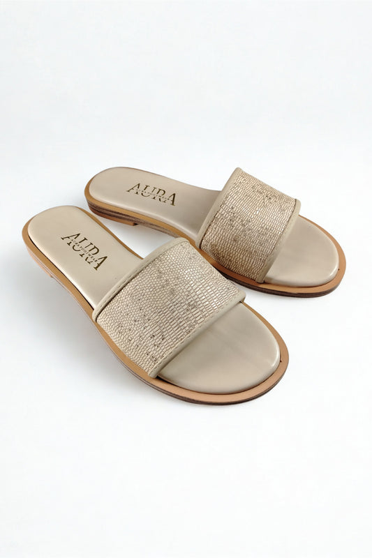 Aura slides beige (4010)