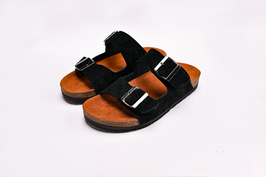 Aria basic black slipper